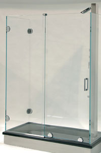 Essence Series Bottom Rolling Frameless Sliding Shower Door