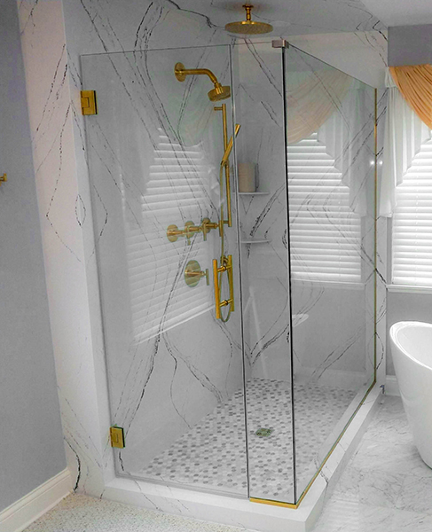 Chicago Glass Frameless Shower Door Corner Enclosures