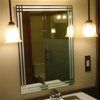 Etched & Sandblasted Mirrors