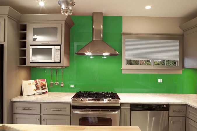 Forest Green Backsplash