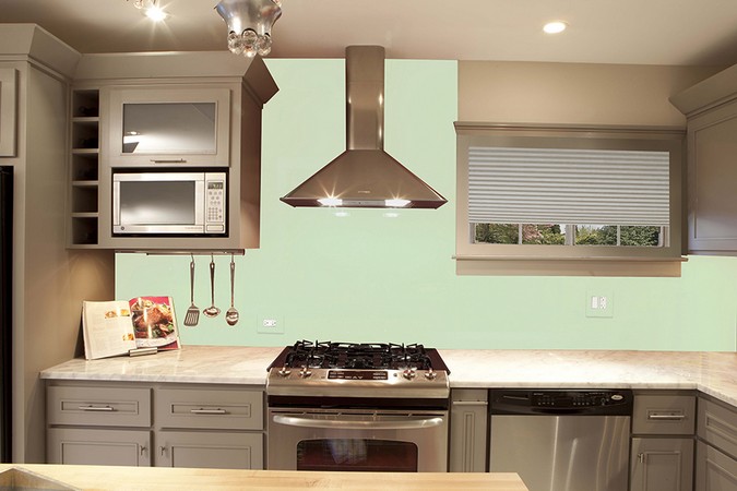 Springtime Green Backsplash