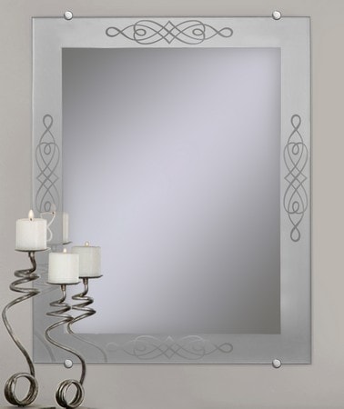 Frosted Edge Mirror Designs Creative Mirror Shower