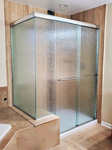 Chicago Glass Frameless Shower Door Corner Enclosures