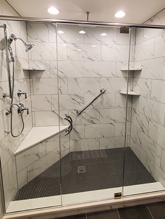 Chicago Glass Frameless Shower Doors Custom Multi Panels