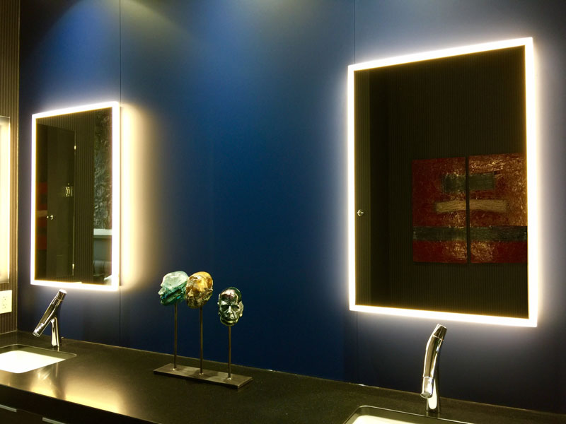 Chicago Glass Fleurco Luna Lighted Vanity Mirrors
