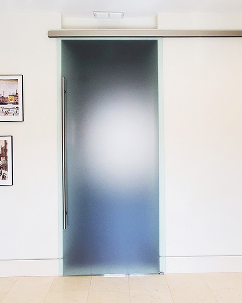 Chicago Glass Sliding Single Barn Doors