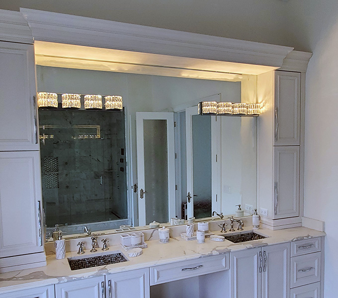 Custom Bathroom Mirrors  Creative Mirror & Shower