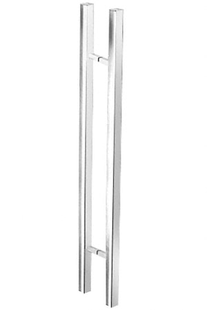 48 in. Glass Mounted Square Ladder Style Pull Handle 48 in. Glass Mounted Square Ladder Style Pull Handle