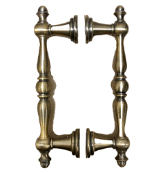 6 in. Portals Overture I Back-to-Back Pull Handles, 7 1/2 in overall height