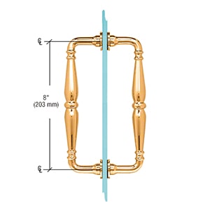 8 in. Victorian Back-to-Back Pull Handles