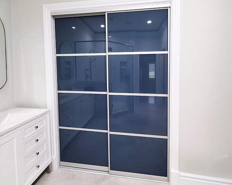 Chicago Glass Back Painted Sliding Closet Doors