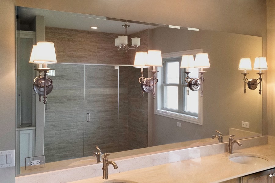 Custom Bathroom Mirrors Creative, Framed Commercial Restroom Mirrors