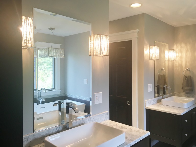 Custom Bathroom Mirror Frames - NewLuxe Bath Glass