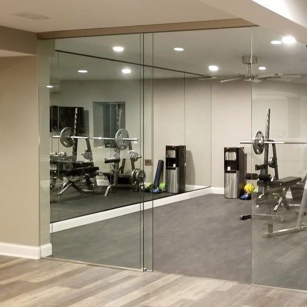 Custom Exercise Room Mirrors Creative Mirror & Shower