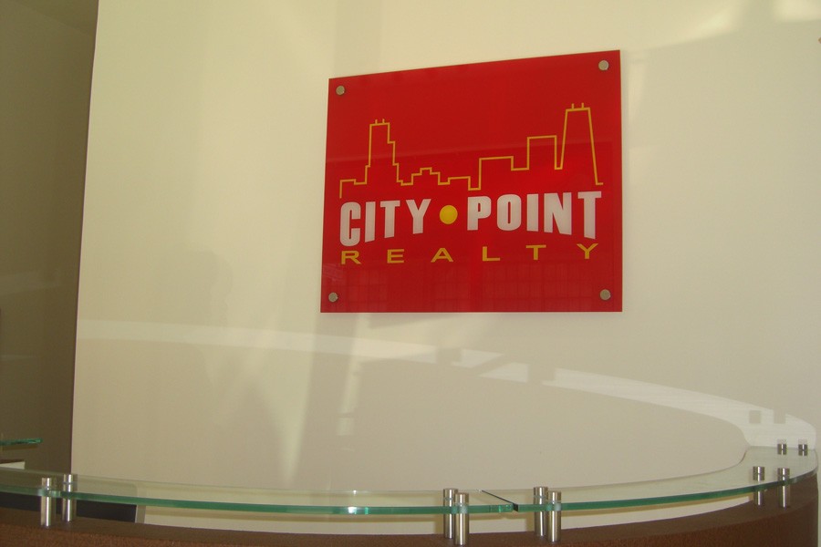 Chicago Glass Etched and Sandblasted Company Logos