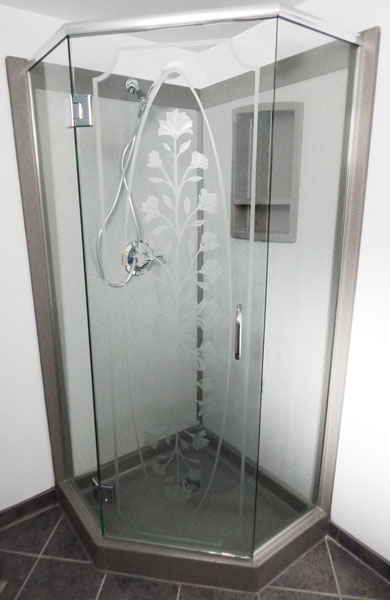 Chicago Glass Neo Angle Frameless Shower Doors