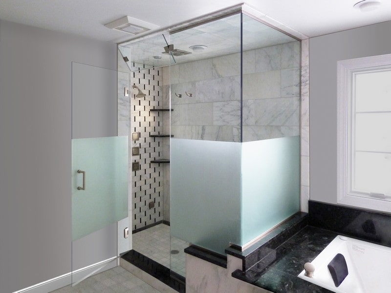 Steam Shower Creative Mirror, Shower Glass Surround