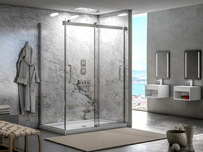 Chicago Glass Fleurco Mercury Bypass Sliding Shower Doors