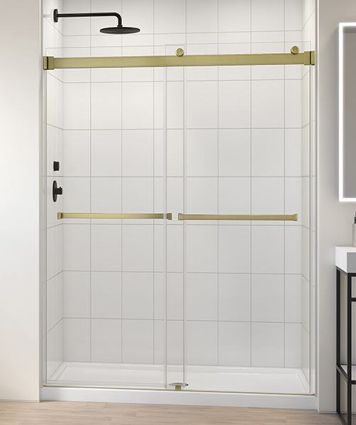 Chicago Glass Fleurco Gemini Bypass Sliding Shower Doors