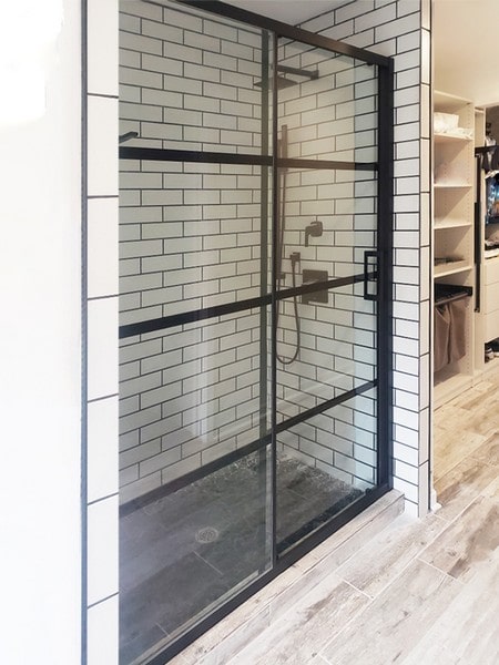 Chicago Glass Fleurco Latitude Grid Design Shower Doors