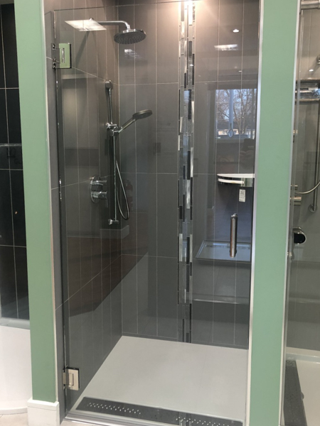 Chicago Glass Frameless Shower Doors and Inline Panel