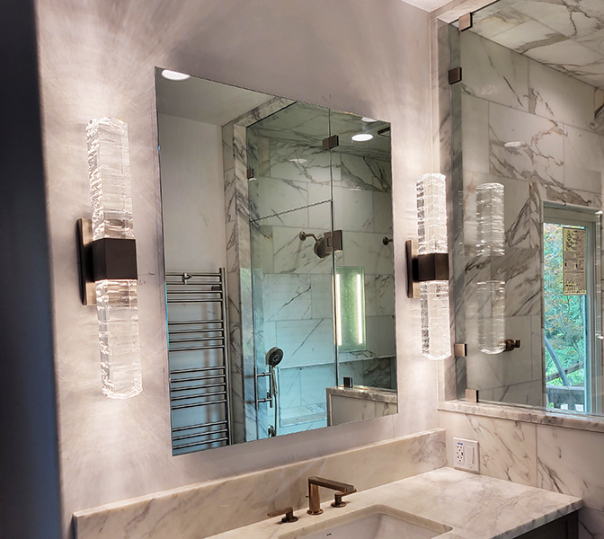 Custom Cut Mirror Glass  Custom Vanity and Beveled Mirrors