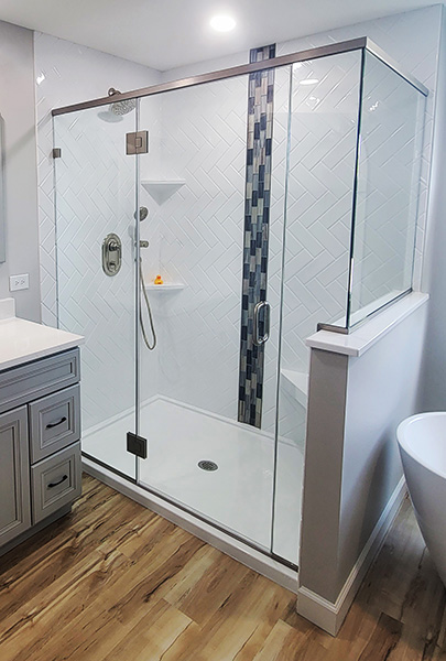 Chicago Glass Frameless Shower Door Corner Enclosures