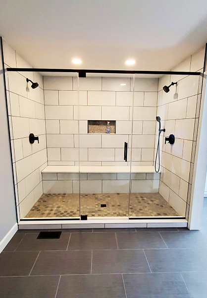 Chicago Glass Frameless Shower Doors Custom Multi Panels