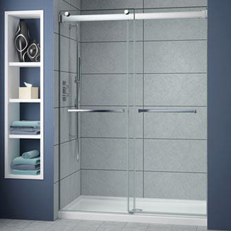 Frameless Bypass Shower Doors