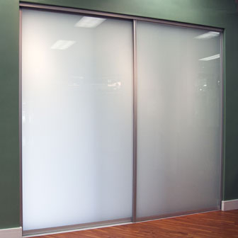 Frosted Glass Closet Doors