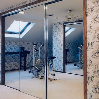 Mirrored Closet Doors