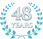 Creative Mirror and Shower Anniversary Logo